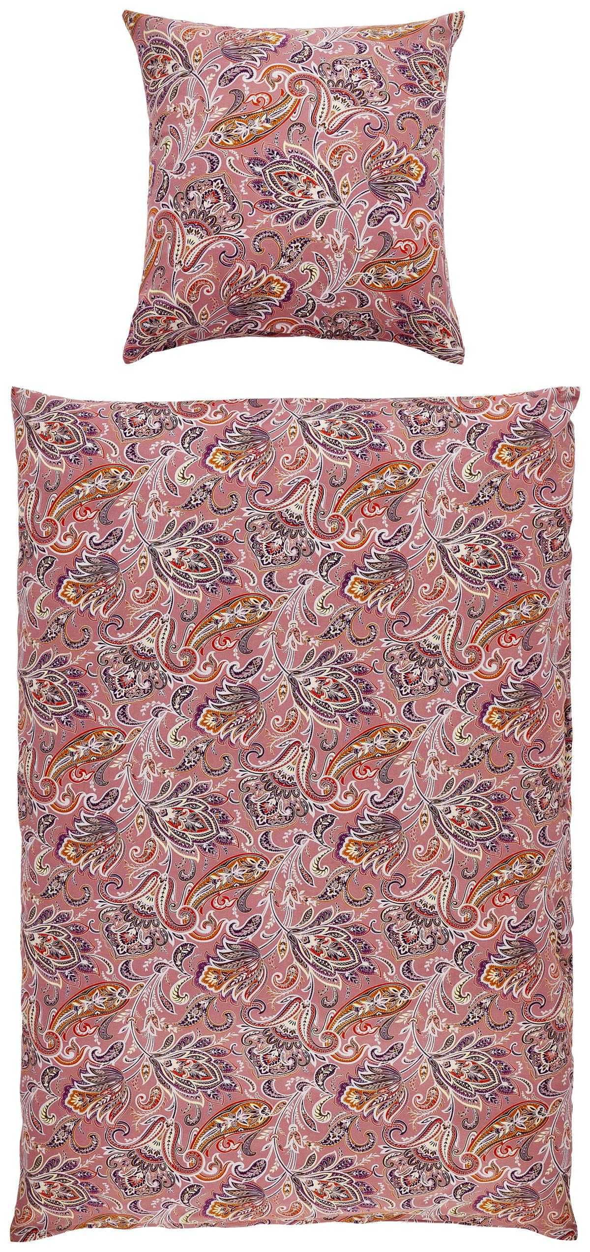 POŚCIEL MAUVE - fiolet, Basics, tkanina (135/200cm) - Estella