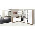 Küchenblock ECONOMY L 310 - Eichefarben/Weiß, KONVENTIONELL, Glas/Holzwerkstoff (172/310cm) - Livetastic Küchenblock ECONOMY L 310 - Eichefarben/Weiß, KONVENTIONELL, Glas/Holzwerkstoff (172/310cm) - Livetastic