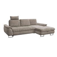 Kutna Garnitura Lago - sivo-smeđa/crna, Moderno (272/95/176cm) - Modern Living