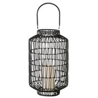 LED-Laterne Calista II Schwarz - Schwarz, MODERN, Kunststoff/Metall (24/42cm) - Mömax