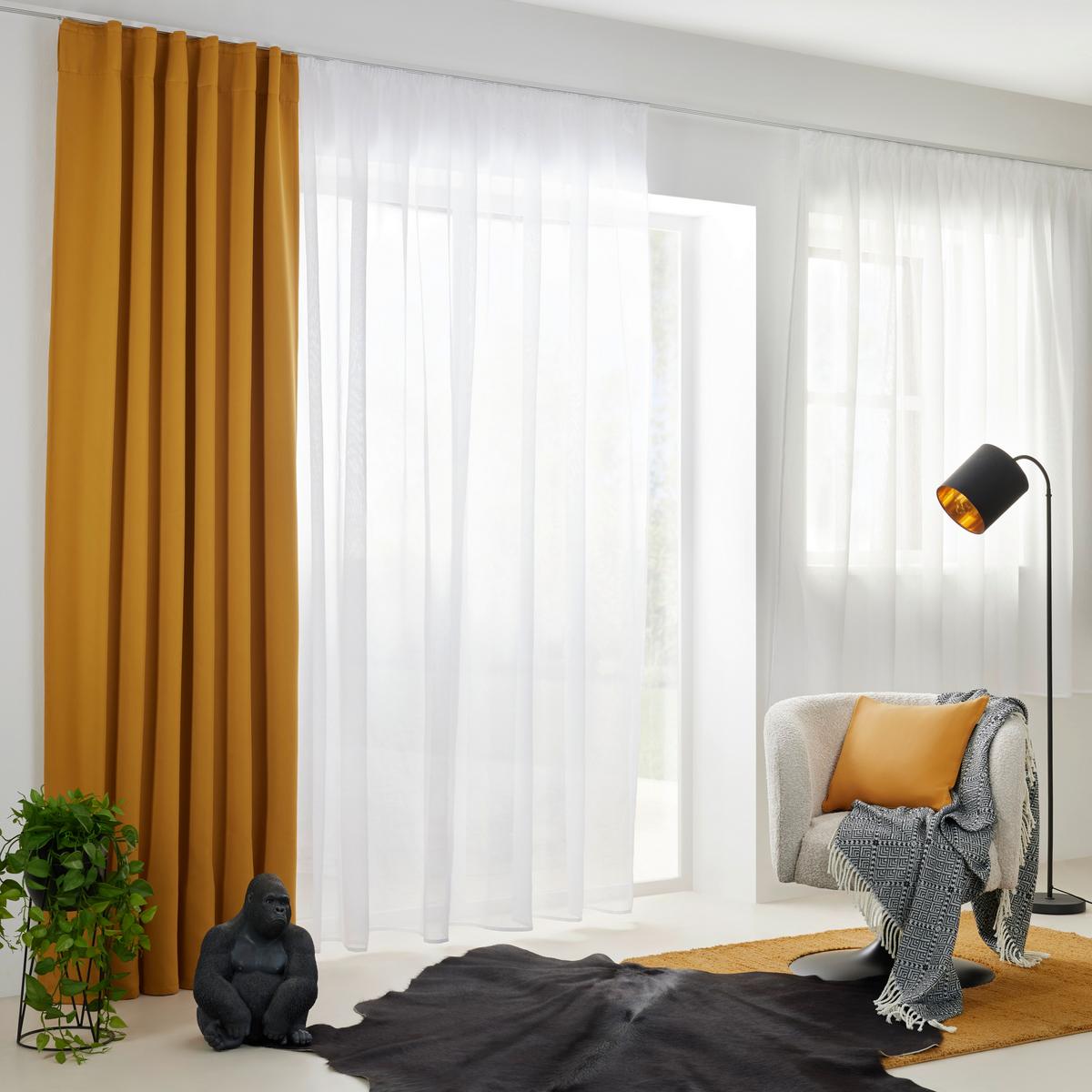 Sötétítőfüggöny Riccardo Riccardo - sárga, Modern, textil (140/245cm) - Premium Living