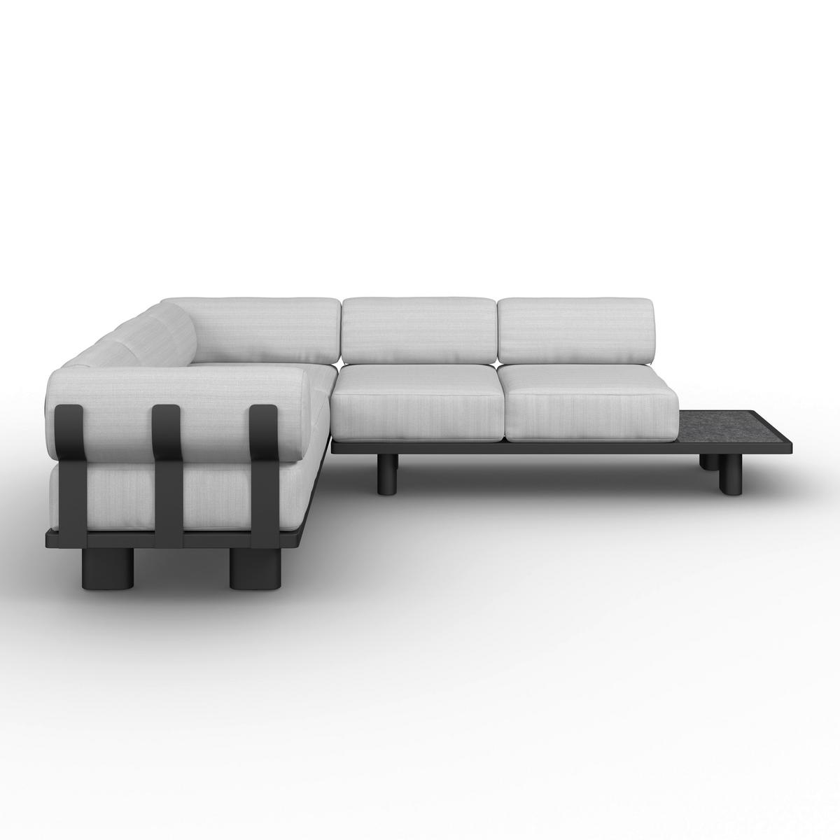 Garnitură grădină Lumea - gri deschis/gri închis, Modern, plastic/metal - Bessagi Garden