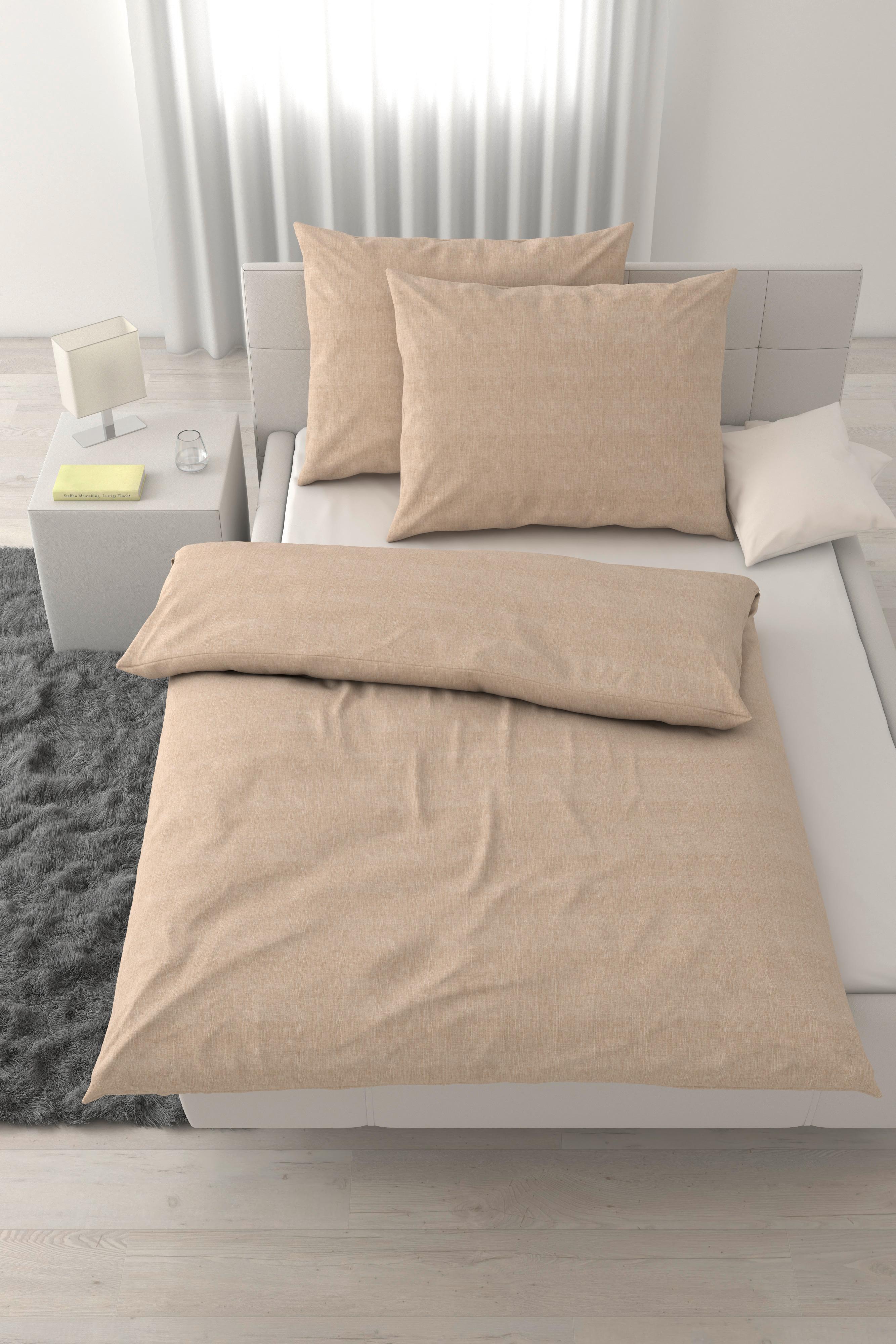 Bettwäsche Ty XXL Beige ca. 200x220cm - Beige, Textil (200/220cm) - Mömax