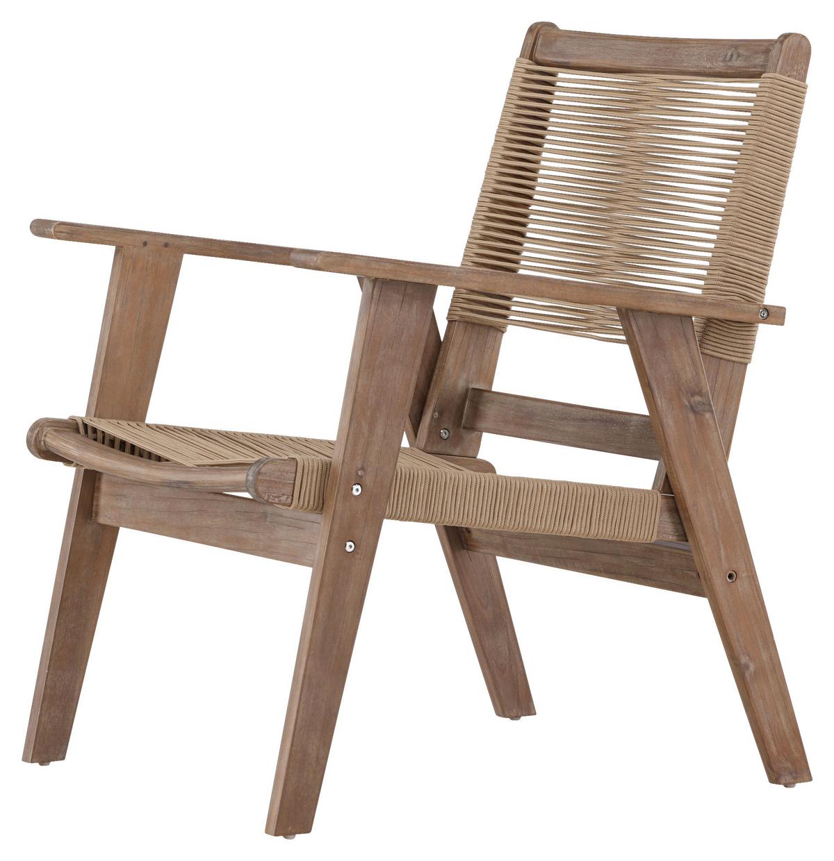 LOUNGESESSEL PETER - Braun, KONVENTIONELL, Holz/Textil (68/88/72cm) - Gardenson