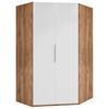 Kutni Ormar Level 36 A - bijela/boje hrasta, Moderno, drvni materijal (120/236/120cm) - Modern Living