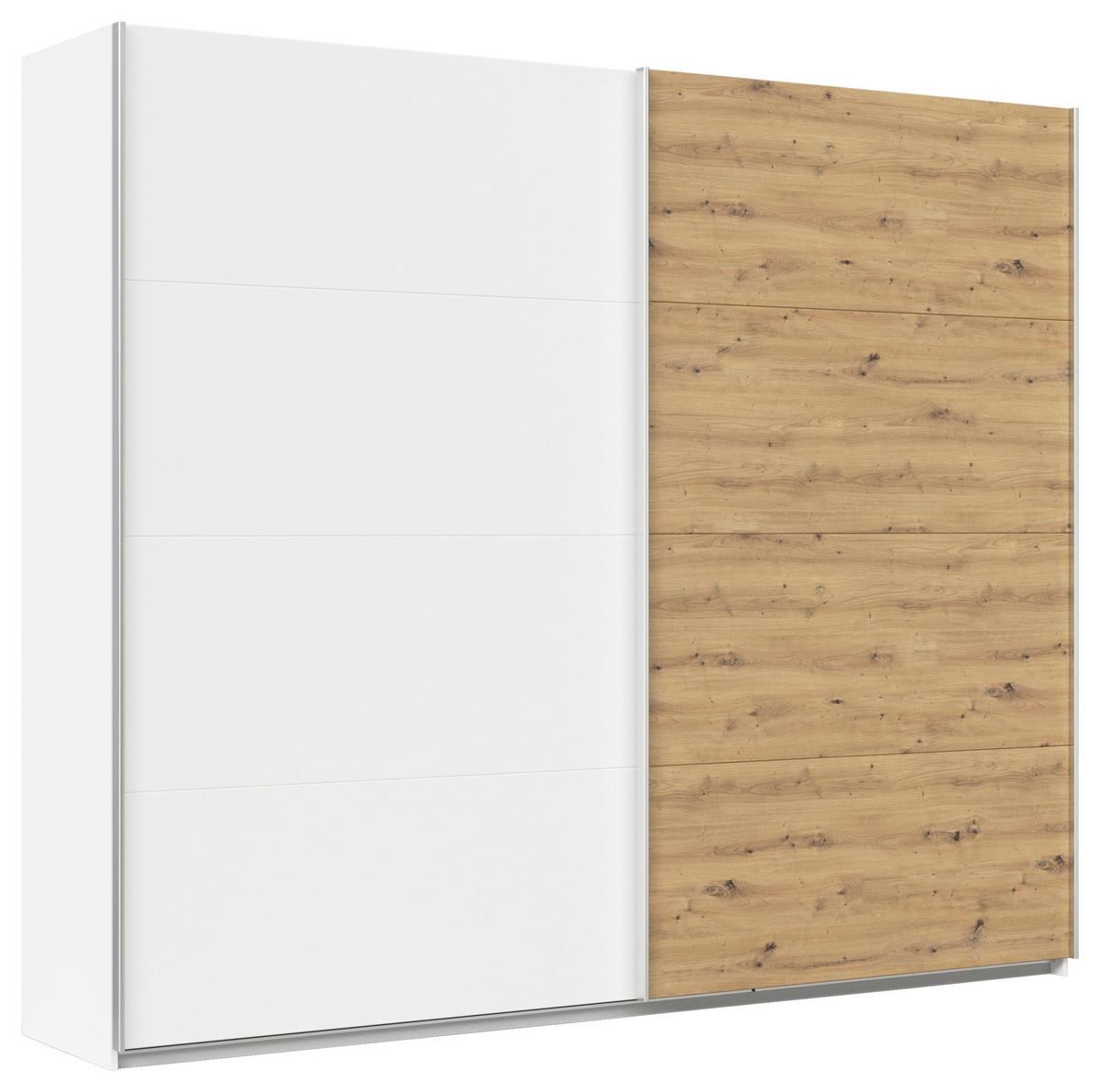 Ormar S Kliznim Vratima Feldkirch - bijela/hrast Artisan, Moderno, drvni materijal/metal (271/229/62cm) - Modern Living
