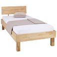 Bett aus Eiche Massiv ca. 95x80cm - Eichefarben, Natur, Holz (90/200cm) - Modern Living Bett aus Eiche Massiv ca. 95x80cm - Eichefarben, Natur, Holz (90/200cm) - Modern Living