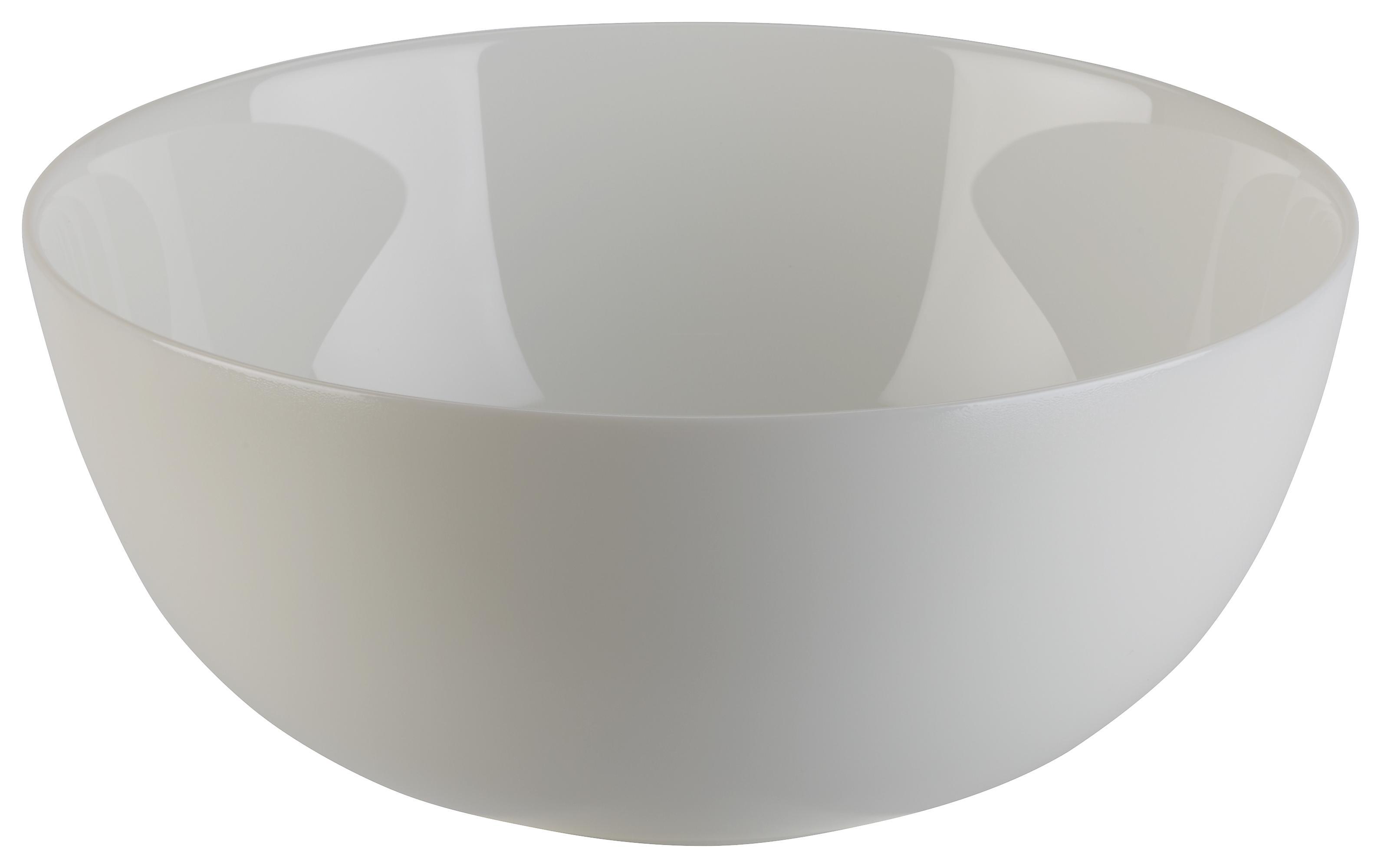 Salatschüssel Alexis aus Glas in Weiß - Weiß, ROMANTIK / LANDHAUS, Glas (21/9,3cm) - Mömax modern living