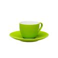 Espressotasse mit Untertasse Sandy in Grün aus Keramik - Grün, KONVENTIONELL, Keramik (6,4/5cm) - MÖMAX modern living