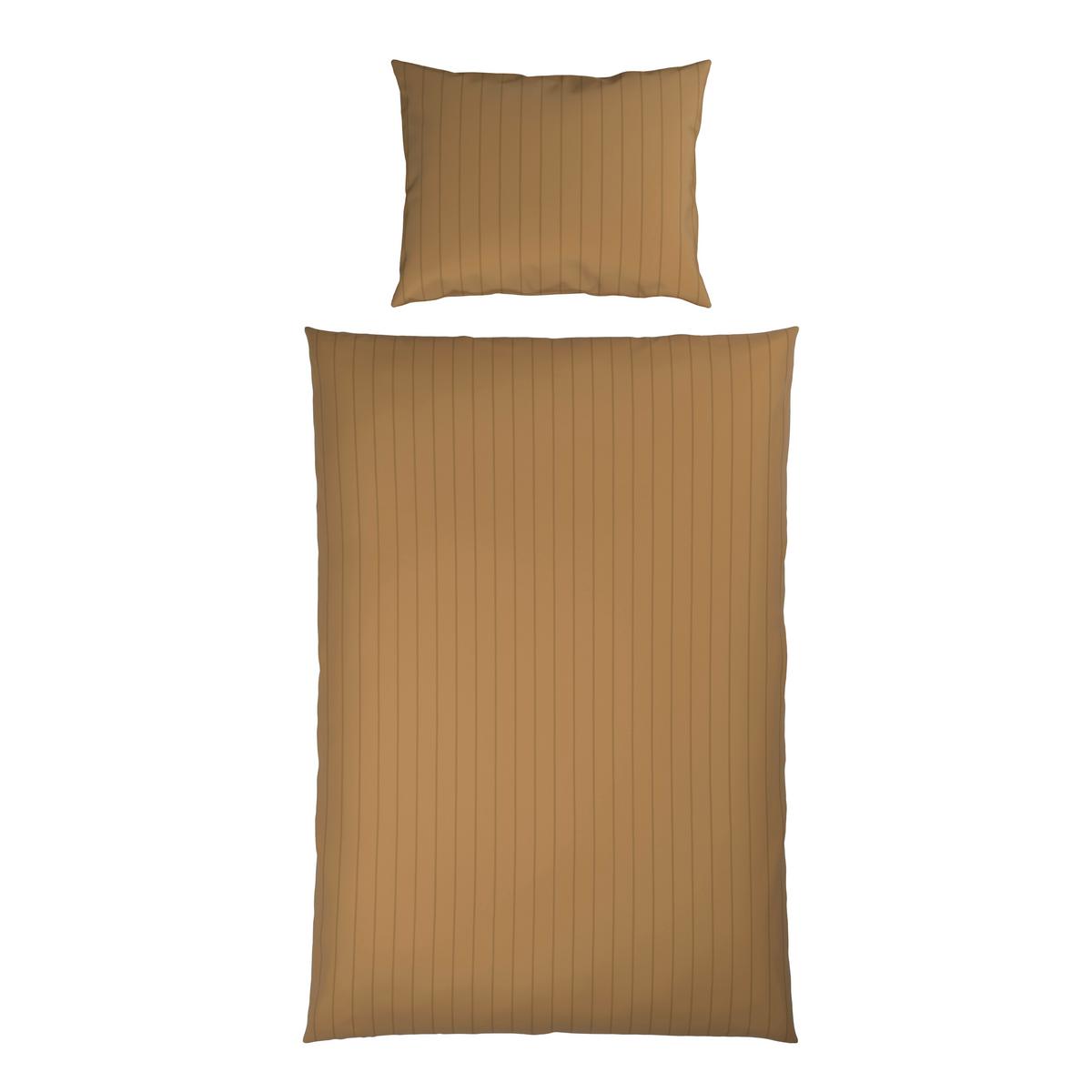 Posteljnina Dobby Streif - zlate barve, tekstil (200/140cm) - Mömax