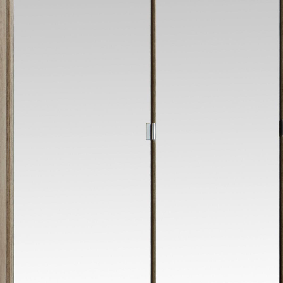 Ormar S Klasičnm Vratima Imago - boje hrasta/boje aluminija, Konvencionalno, staklo/drvni materijal (180/199/58cm) - Modern Living
