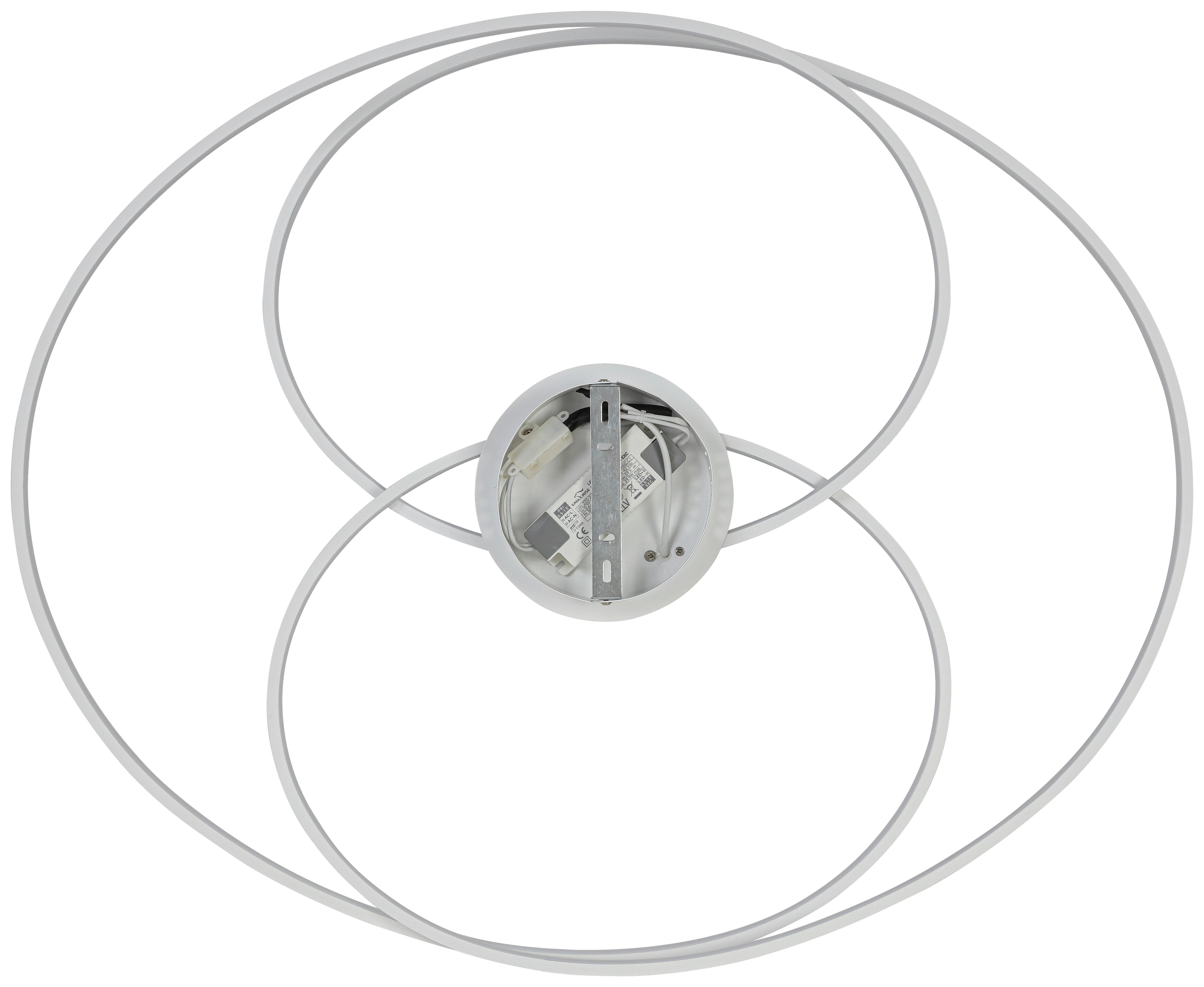 LED-TAKLAMPA WILMA - vit, Modern, metall/plast (65/80/15,5cm) - Mömax