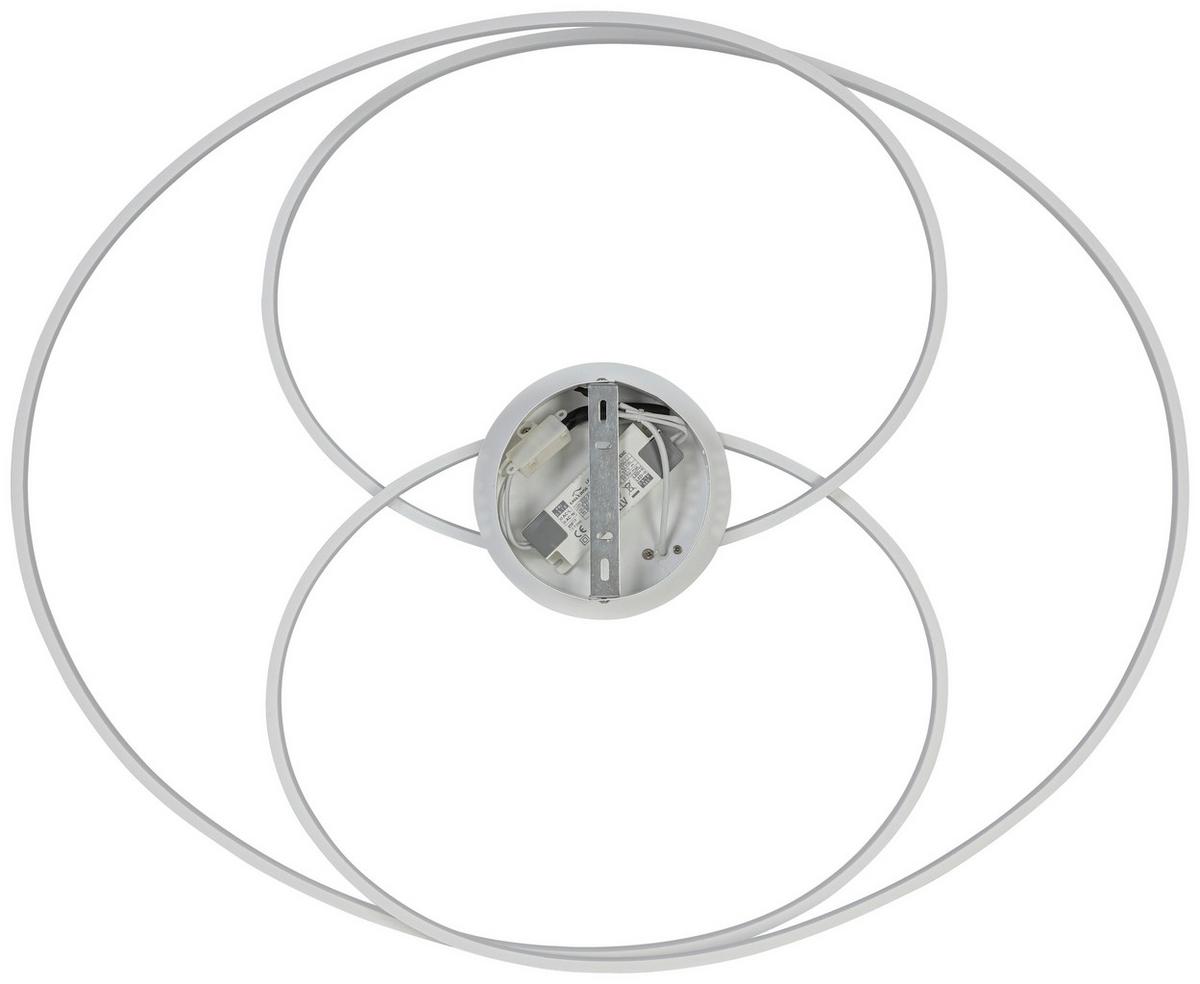 LED-Deckenleuchte Wilma Weiß max. 43 Watt - Weiß, MODERN, Kunststoff/Metall (65/80/15,5cm) - Mömax