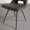 STOL CELINA -TOP- - grå/svart, Modern, metall/trä (47/91.5/62cm) - Mömax