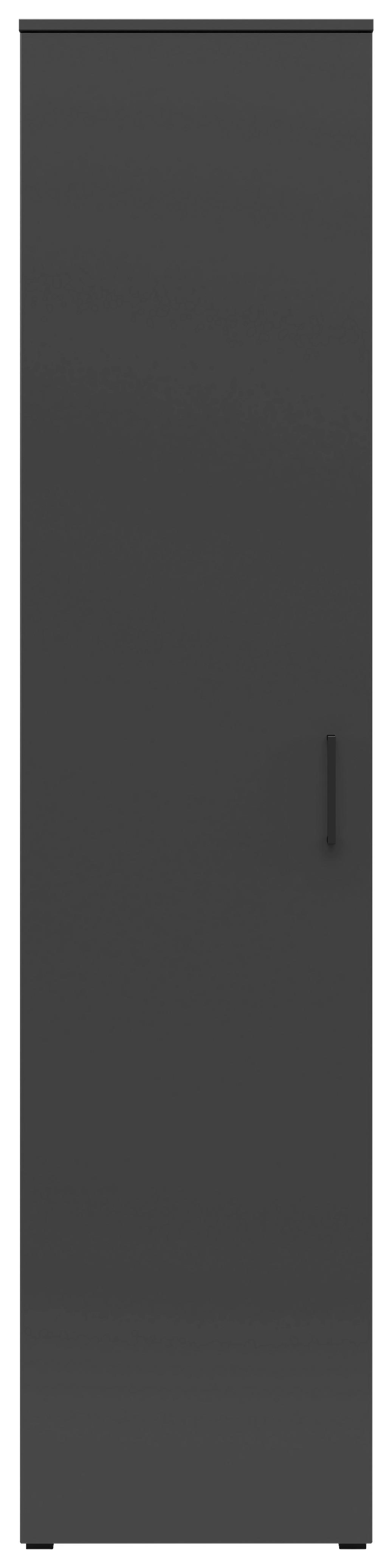 Omara Multistauraum - črna/barve grafita, Moderno, umetna masa/leseni material (45/195/40cm) - Premium Living