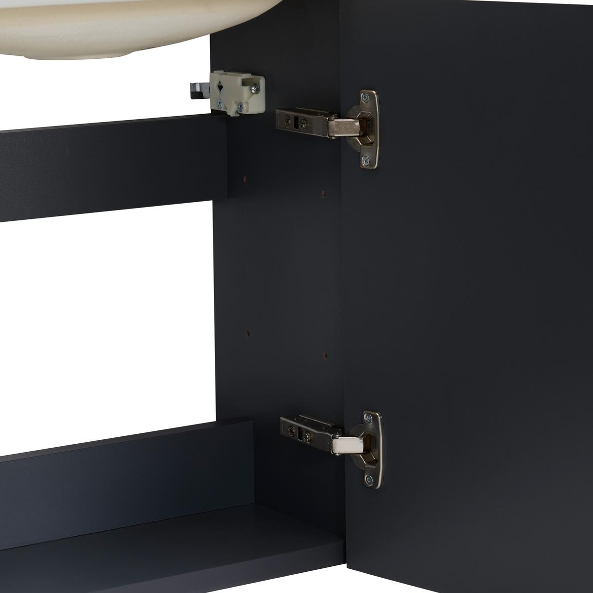 ŁAZIENKA COAST - biały wysoki połysk/kaszmir, Modern, materiał drewnopochodny/ceramika (60/140/22cm) - MID.YOU