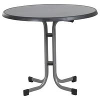 Gartentisch Graphitfarben ca. 86x86x72cm - Graphitfarben, MODERN, Holzwerkstoff/Metall (86/86/72cm) - Sieger