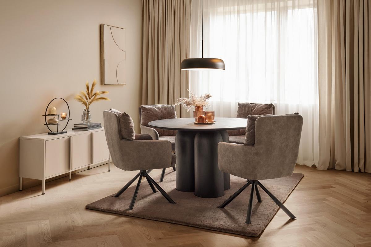 Umetno Krzno Caroline 3 - temno rjava/rjava, Konvencionalno, tekstil (160/220cm) - Mömax
