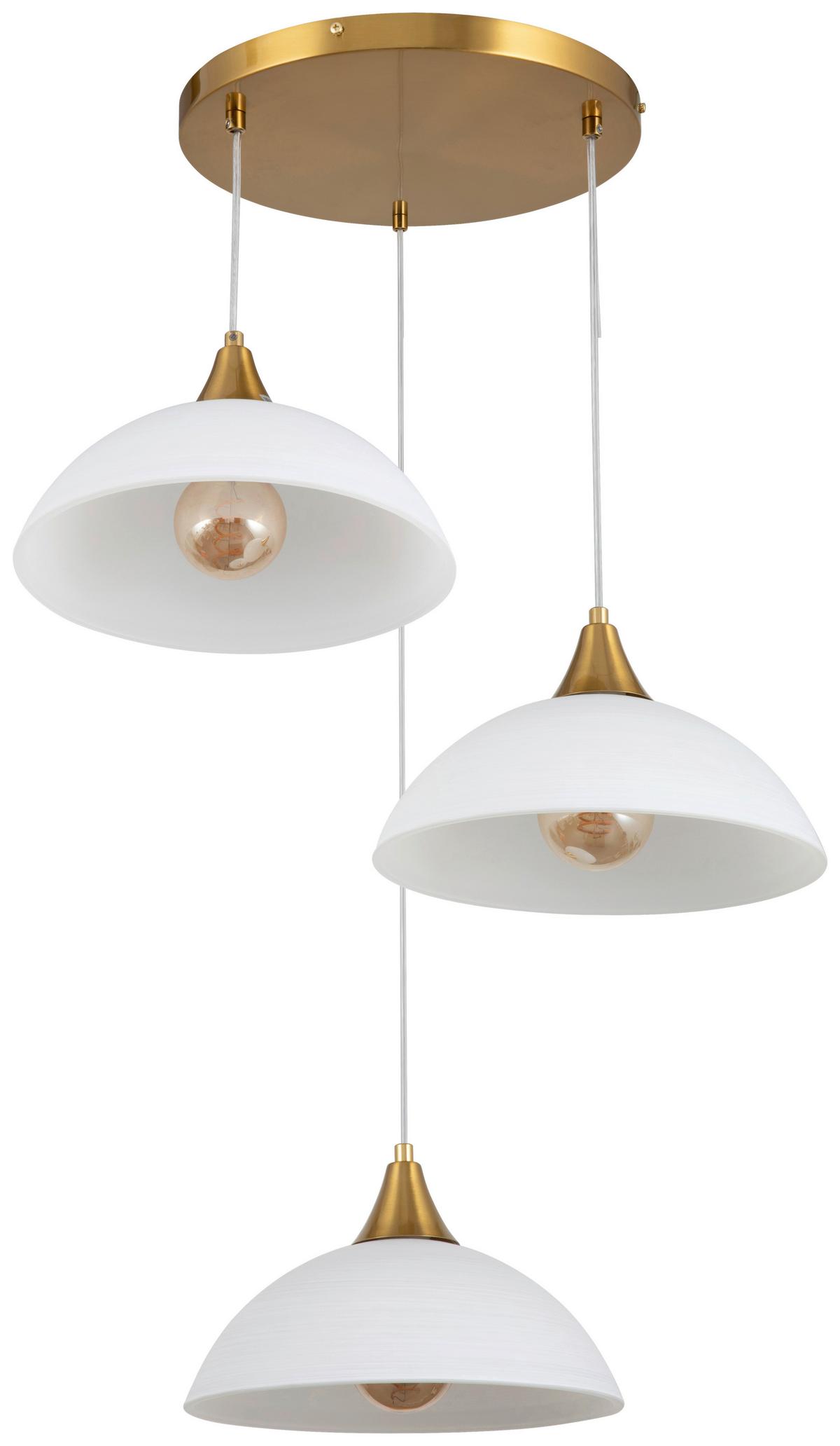 LAMPA WISZĄCA STINE - biały, Trend, metal/szkło (66/150cm) - Novel