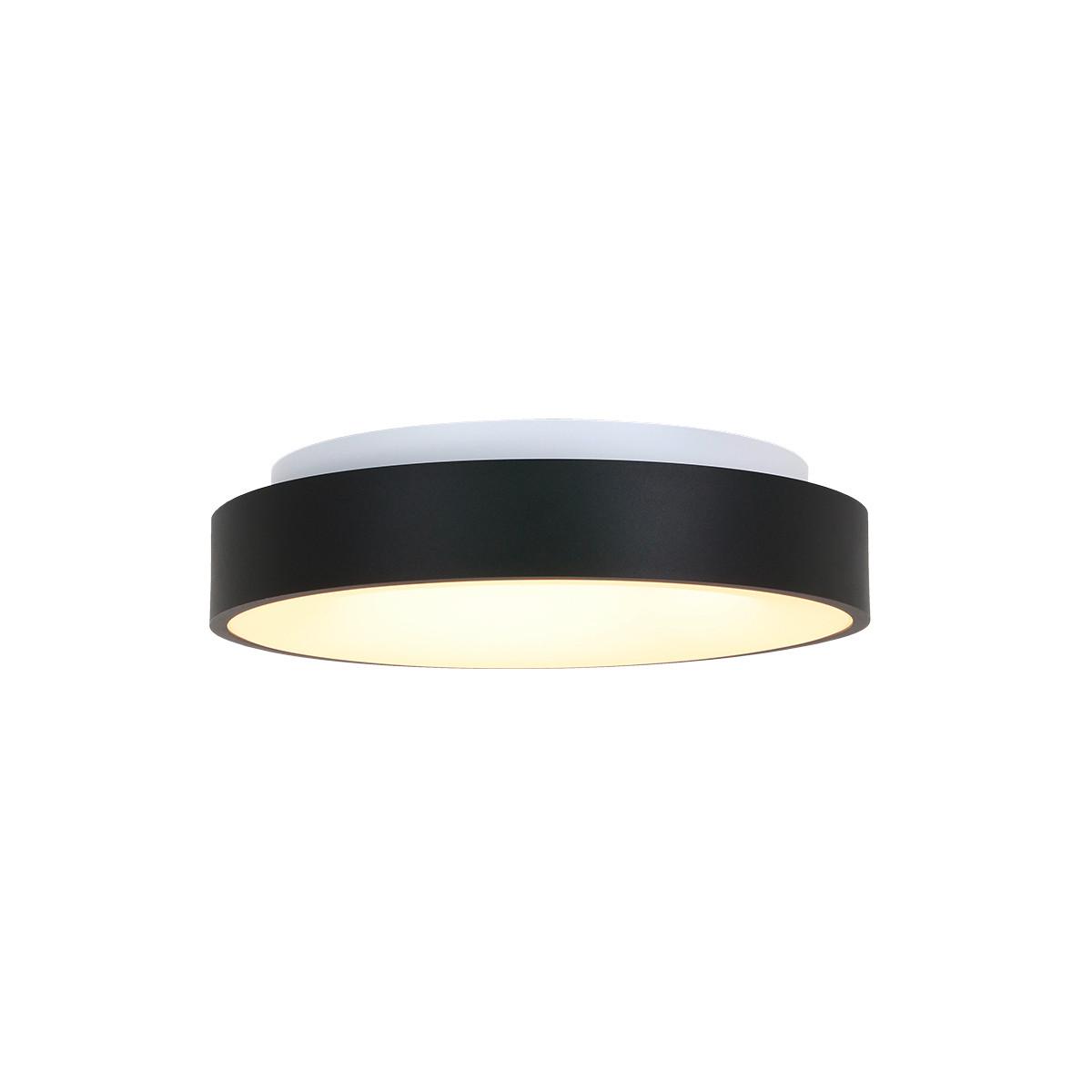 LAMPA SUFITOWA LED 2562ZW RINGLEDE - czarny, Basics, tworzywo sztuczne/metal (38/9cm)