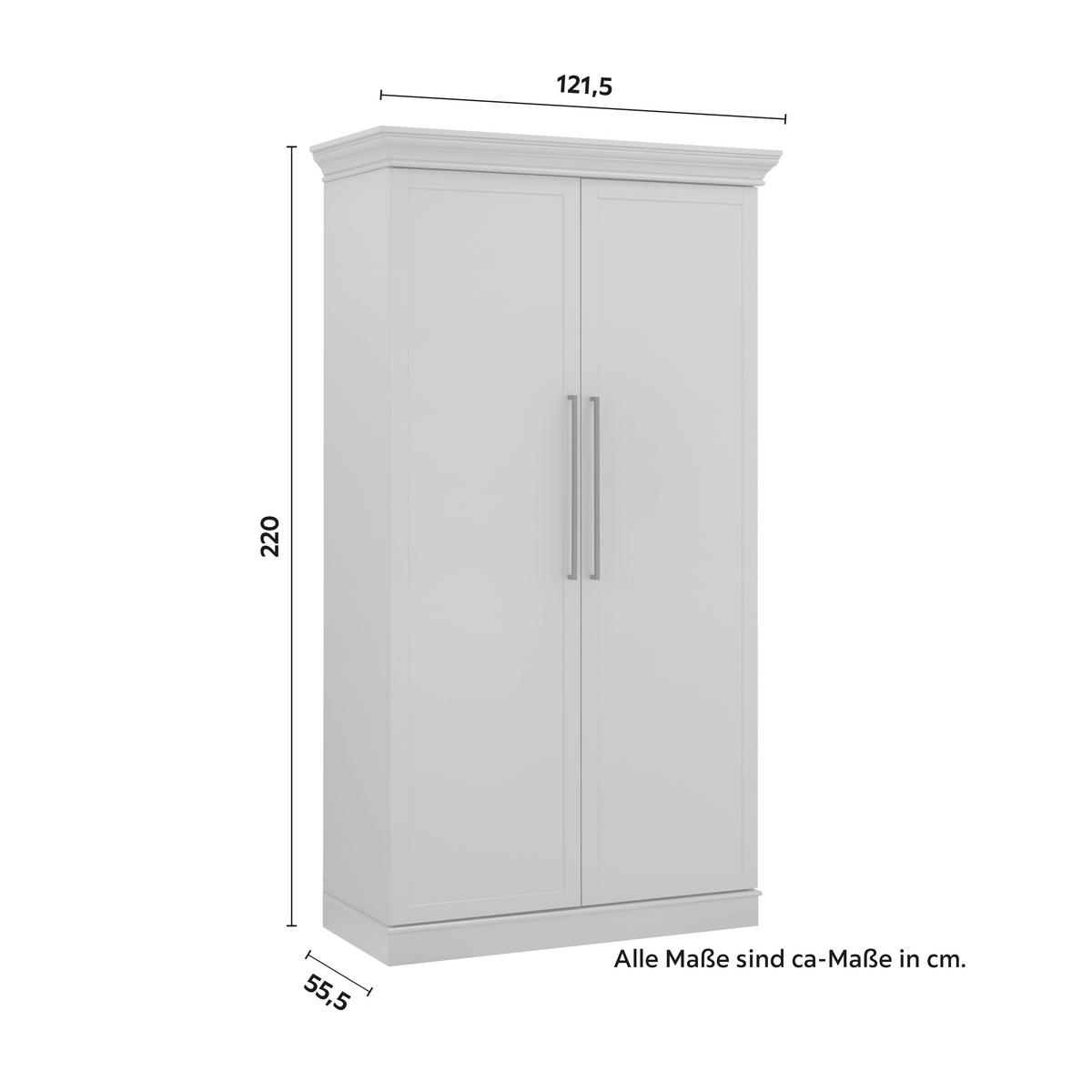 Bufet ALVARO - gri, Modern, lemn (122/220/54cm) - Bessagi Home
