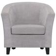 FOTELJA ENYA - siva/crna, Modern, drvo/tekstil (77/70/68cm) - Modern Living FOTELJA ENYA - siva/crna, Modern, drvo/tekstil (77/70/68cm) - Modern Living