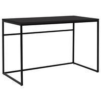 BIURKO LIPP - czarny, Design, materiał drewnopochodny/metal (118/60/75cm)