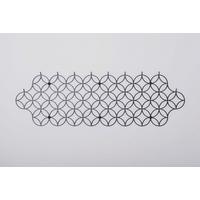 WIESZAK ŚCIENNY HOLO - czarny, Design, metal (2,5/92/30cm) - MID.YOU