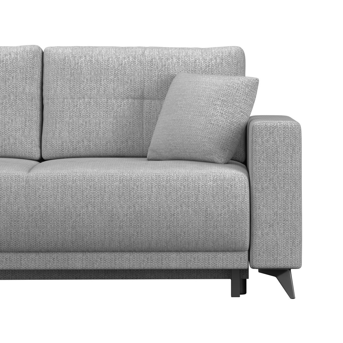 Kutna Garnitura Texas - tamno siva/crna, Konvencionalno, drvo (203/259cm)