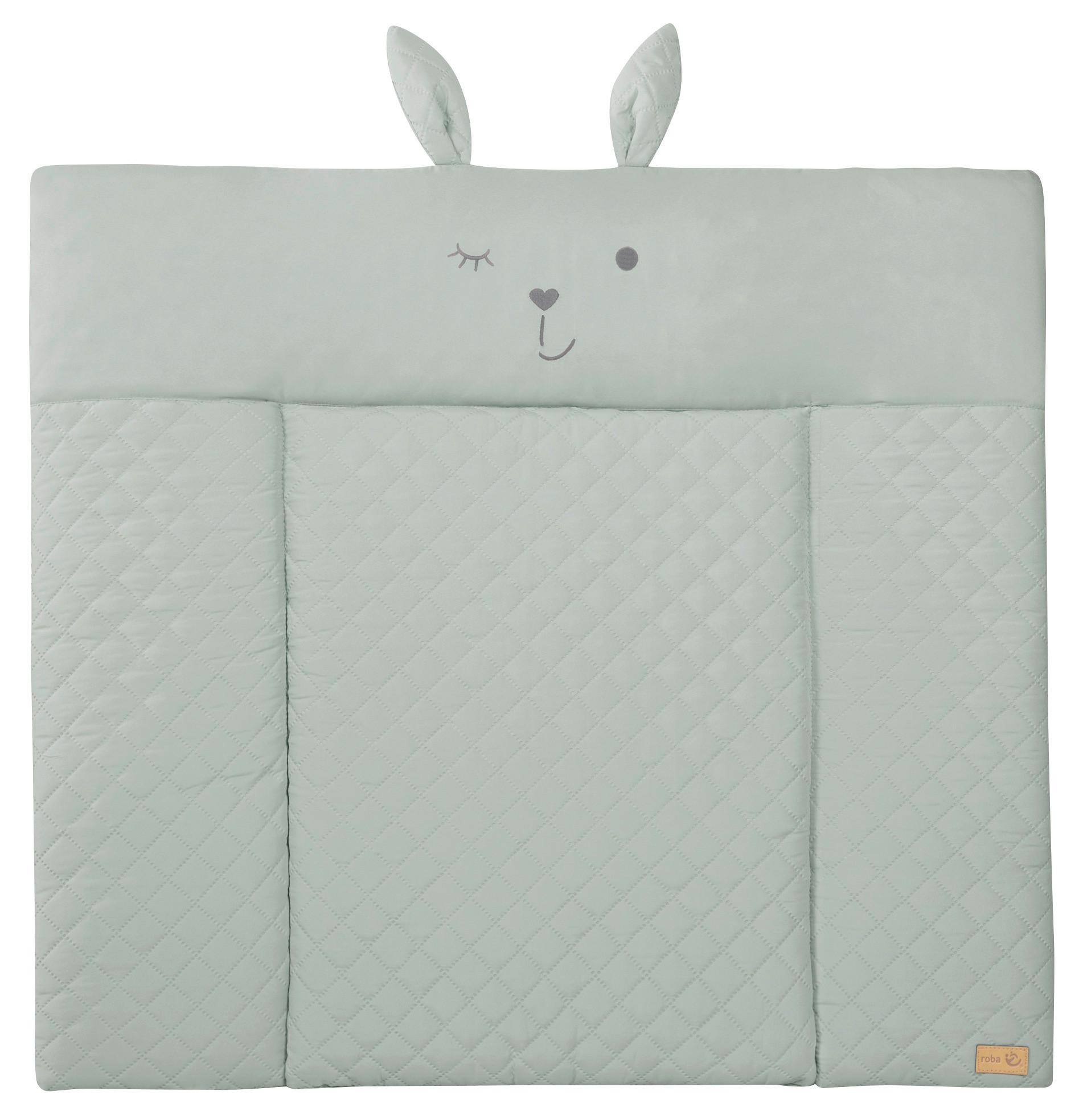 Wickelauflage Frosty Green ca. 85x75cm - Grün, KONVENTIONELL, Textil (85/4/75cm) - Roba