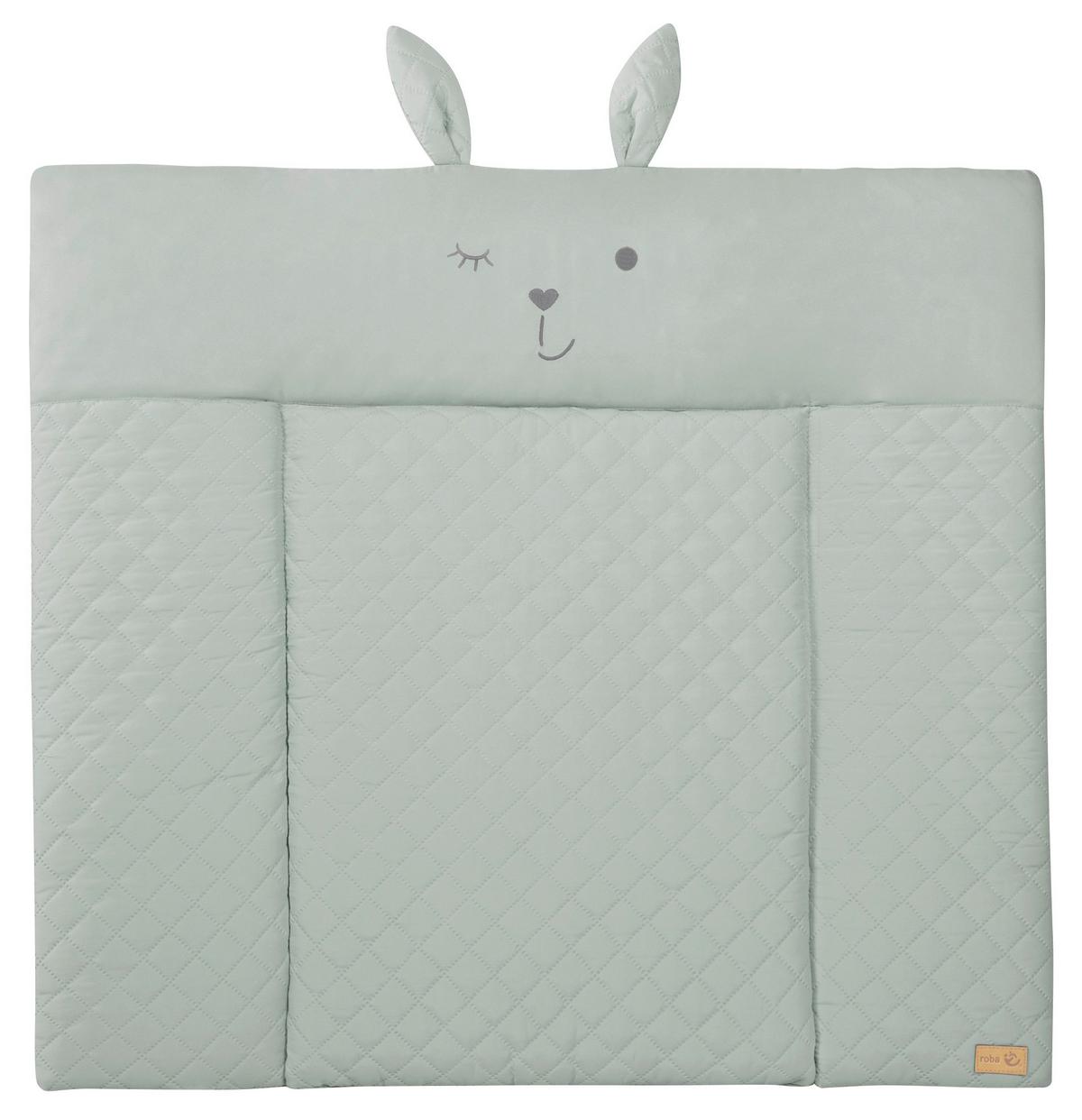 Wickelauflage Frosty Green ca. 85x75cm - Grün, KONVENTIONELL, Textil (85/4/75cm) - Roba