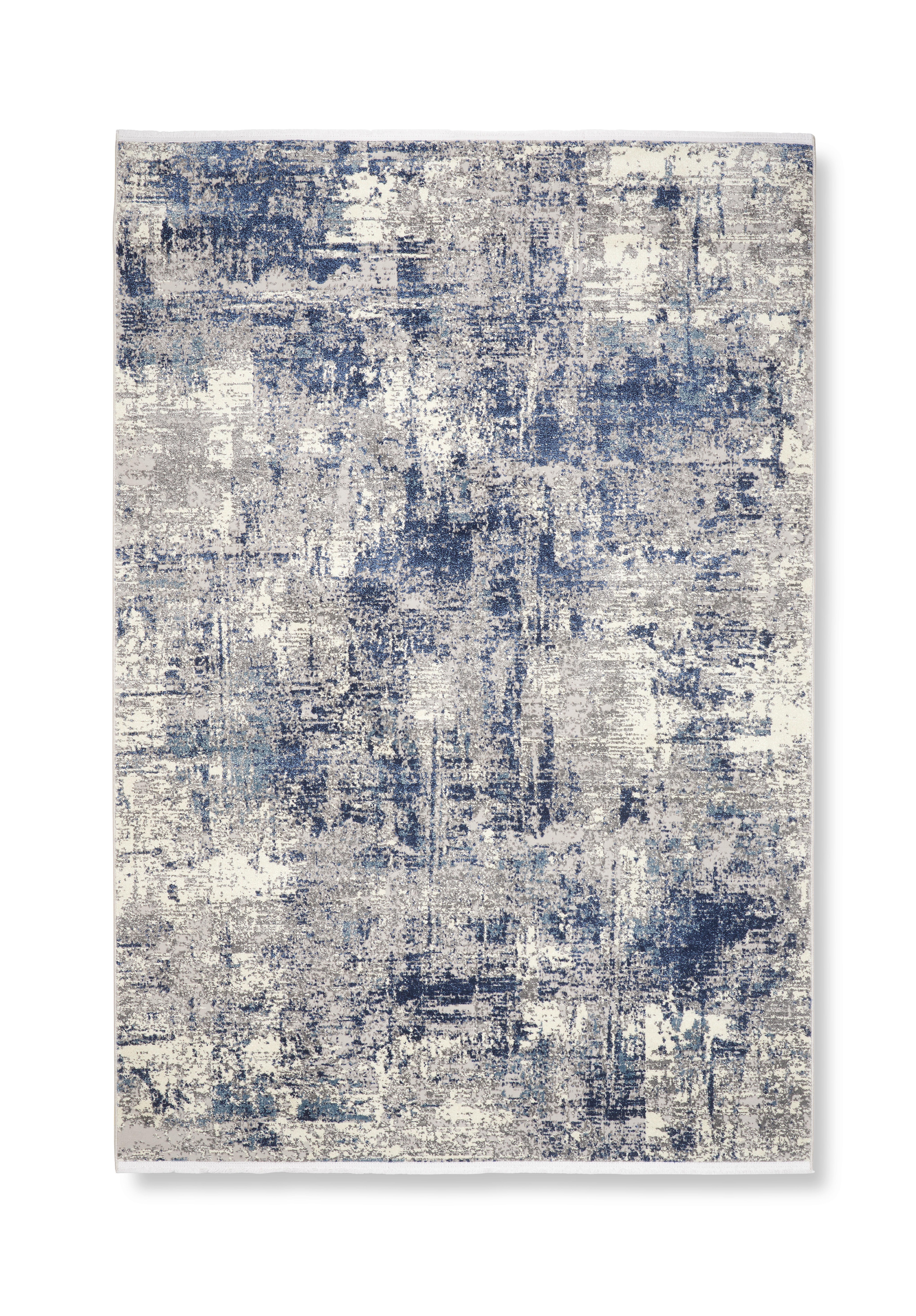 Tkana Preproga Malik 2 - modra/siva, Moderno, tekstil (120/170cm) - Mömax