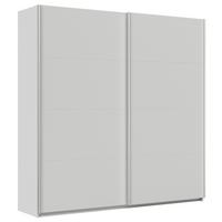 Ormar S Kliznim Vratima Feldkirch - svijetlo siva/boje aluminija, Moderno, drvni materijal/metal (225/229/62cm) - Modern Living