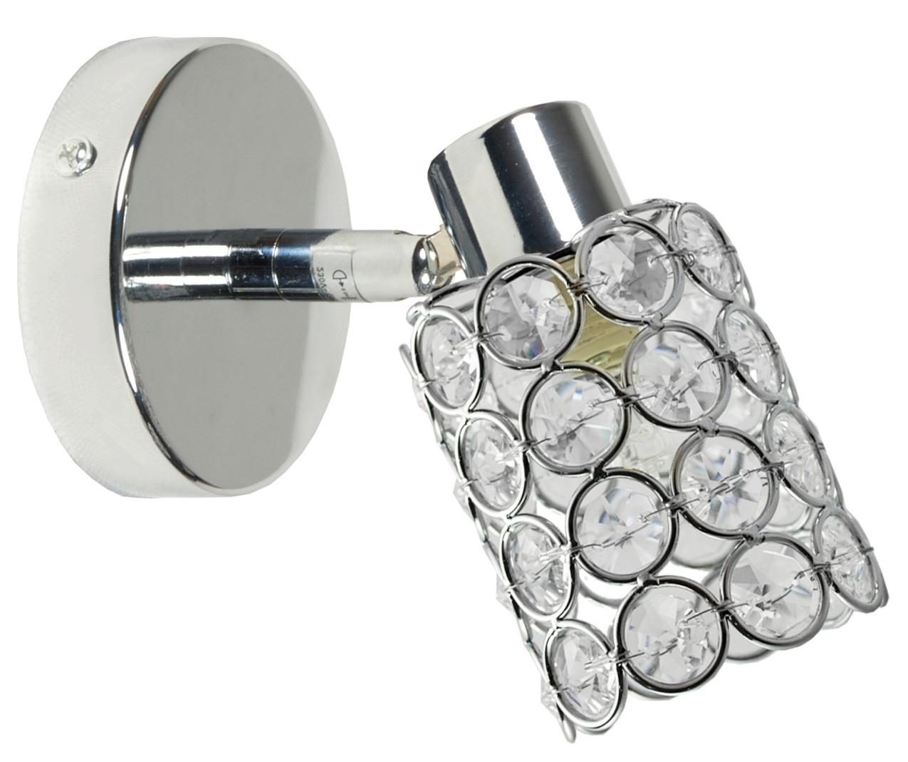 Reflektor York - boje kroma/prozirno, Konvencionalno, staklo/metal (16/8/14cm)