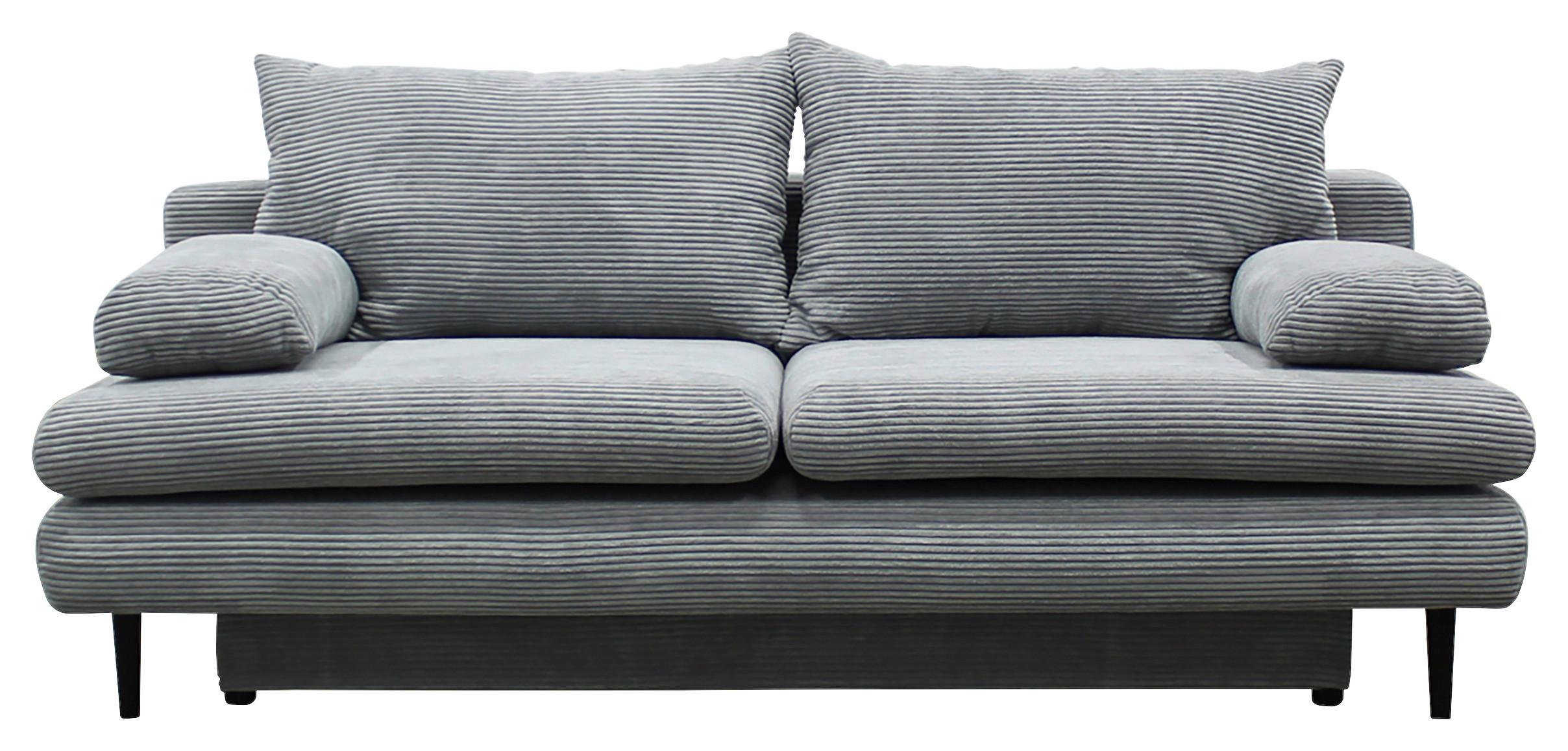 Canapea extensibila FIORE - gri deschis, Design, textil (202/85/99cm) - Modern Living