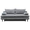Canapea extensibila FIORE - gri deschis, Design, textil (202/85/99cm) - Modern Living