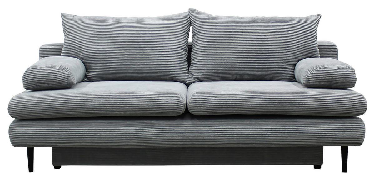 Canapea extensibila FIORE - gri deschis, Design, textil (202/85/99cm) - Modern Living