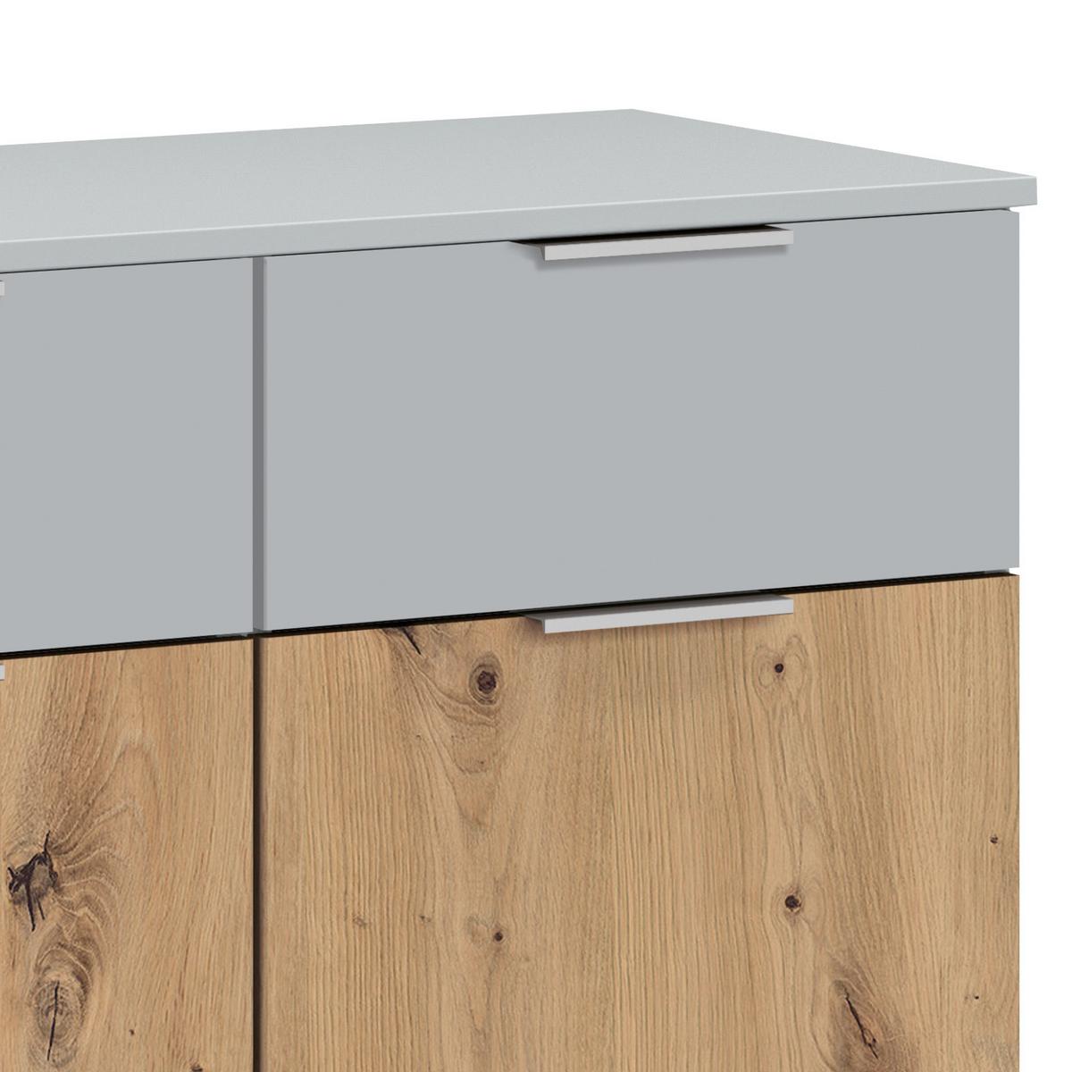 Komoda Alabama - hrast Artisan/svijetlo siva, Moderno, drvni materijal (140/81/42cm) - Modern Living