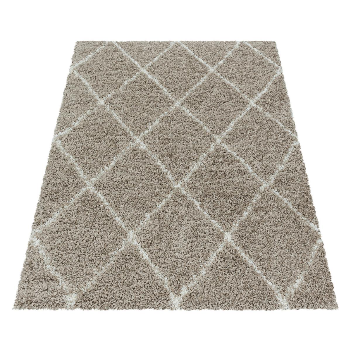 Hochflorteppich Alvor 3401 Beige ca. 160x230cm - Beige, Basics, Textil (160/230cm) - Novel