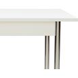 Masă Sufragerie Koln - alb/culoare crom, Modern, compozit lemnos/metal (75/72/55cm) Masă Sufragerie Koln - alb/culoare crom, Modern, compozit lemnos/metal (75/72/55cm)