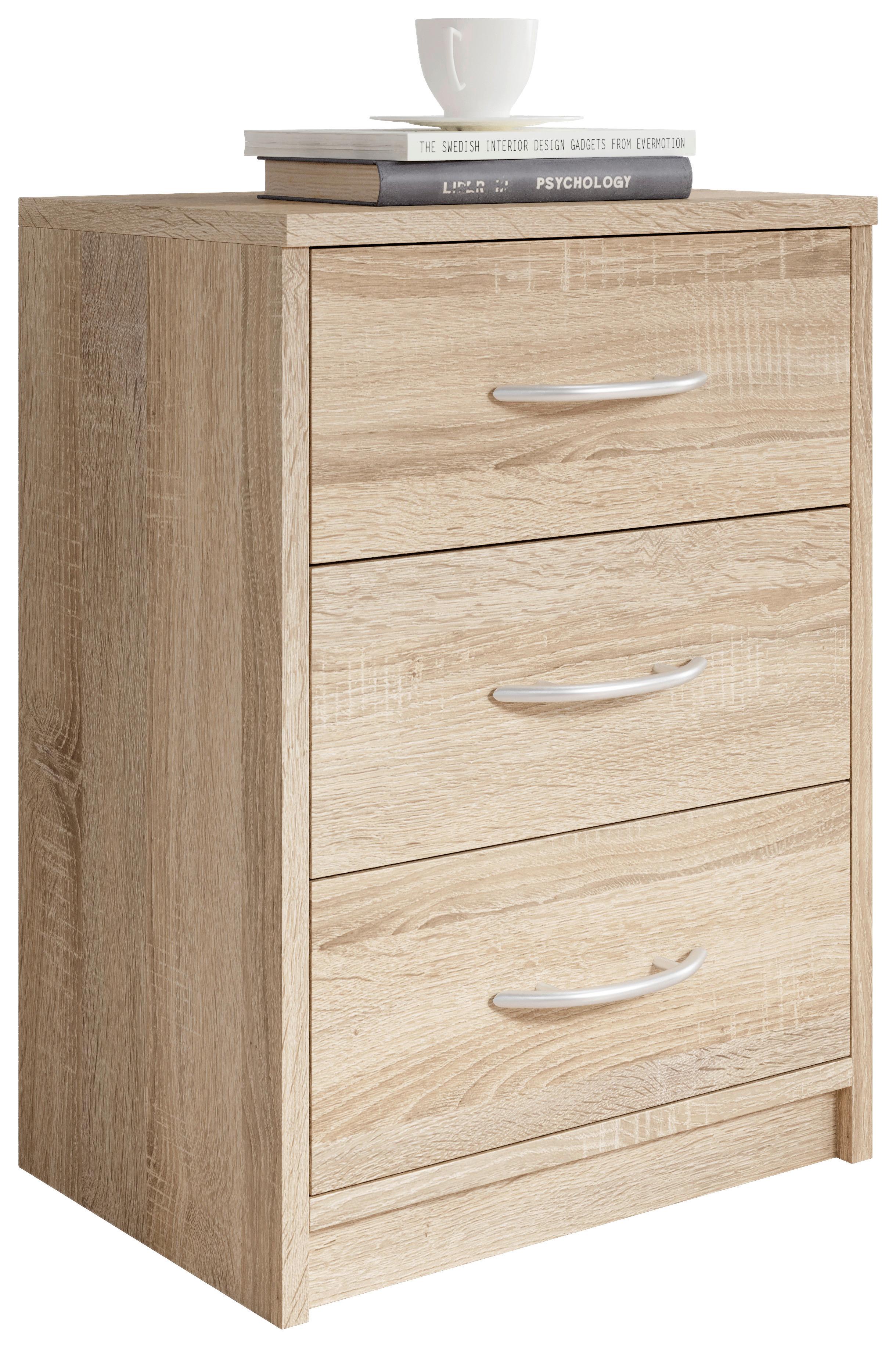 SZAFKA NOCNA PEPE - kolor dębu sonoma, Basics (38,5/54/28,2cm) - P & B