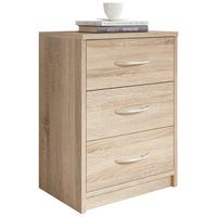 SZAFKA NOCNA PEPE - kolor dębu sonoma, Basics (38,5/54/28,2cm) - P & B