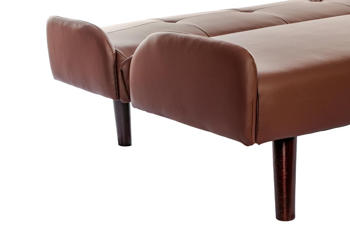 Zofa S Posteljno Funkcijo Rotterdam, Rjava - temno rjava/rjava, Basics, tekstil/les (185/77/91cm) - P & B