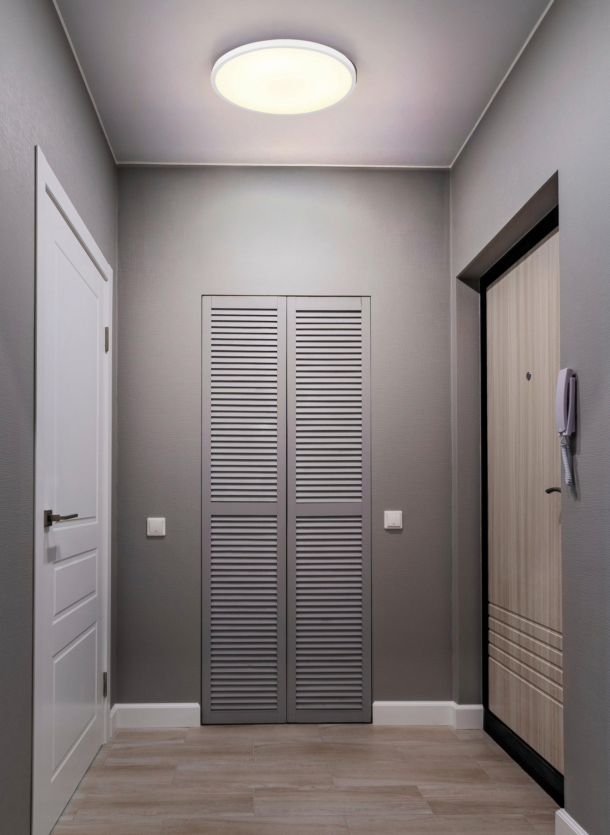 LED-DECKENLEUCHTE 41566-20W NIELSEN - Weiss, Konventionell, Kunststoff (30/3,5cm) - Globo