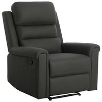 Tv-fotelj Trevo, Temno Siva - temno siva, Konvencionalno, kovina/tekstil (91/106/94cm) - P & B