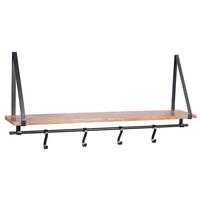 Wandregal aus Mangoholz - LIFESTYLE, Holz/Metall (92/16/12cm) - Mömax