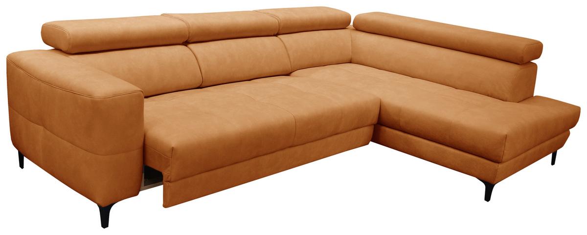 Sarokkanapé Emma - sárga, Modern, textil (301/210cm) - Premium Living