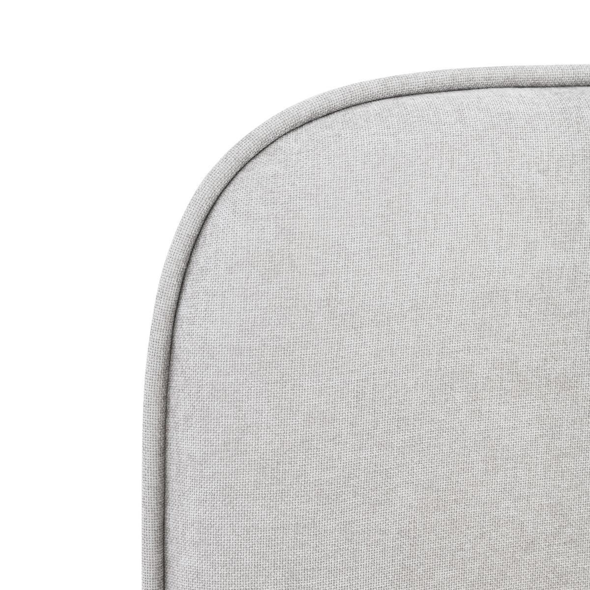 Oblazinjena Postelja Embrace, Svetlo Siva, 160x200 - črna/barve hrasta, Moderno, kovina/umetna masa (160/200cm) - Bessagi Home