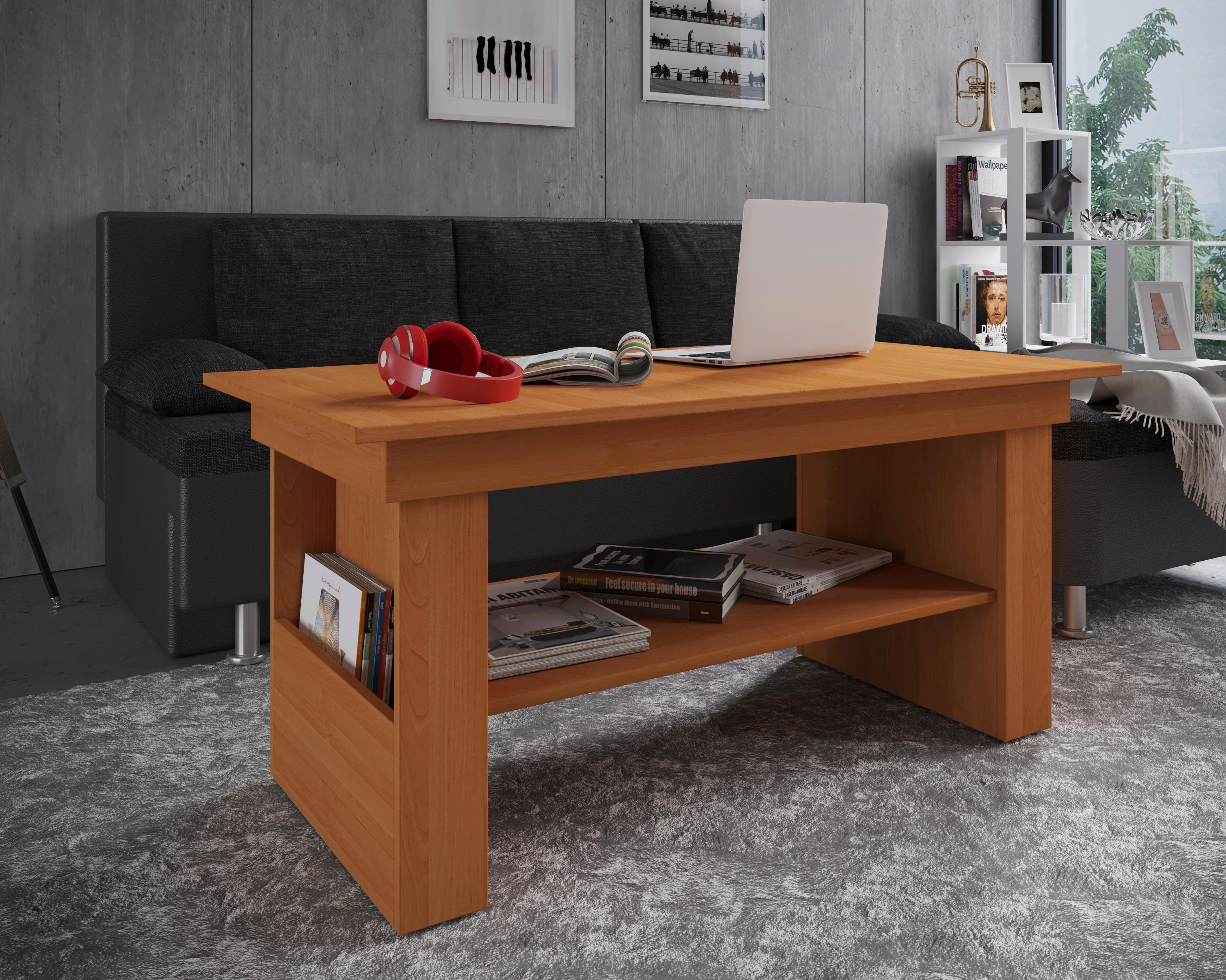 COUCHTISCH KOBILA - Buchefarben, Design, Holzwerkstoff (115/58/52,5cm) - MID.YOU