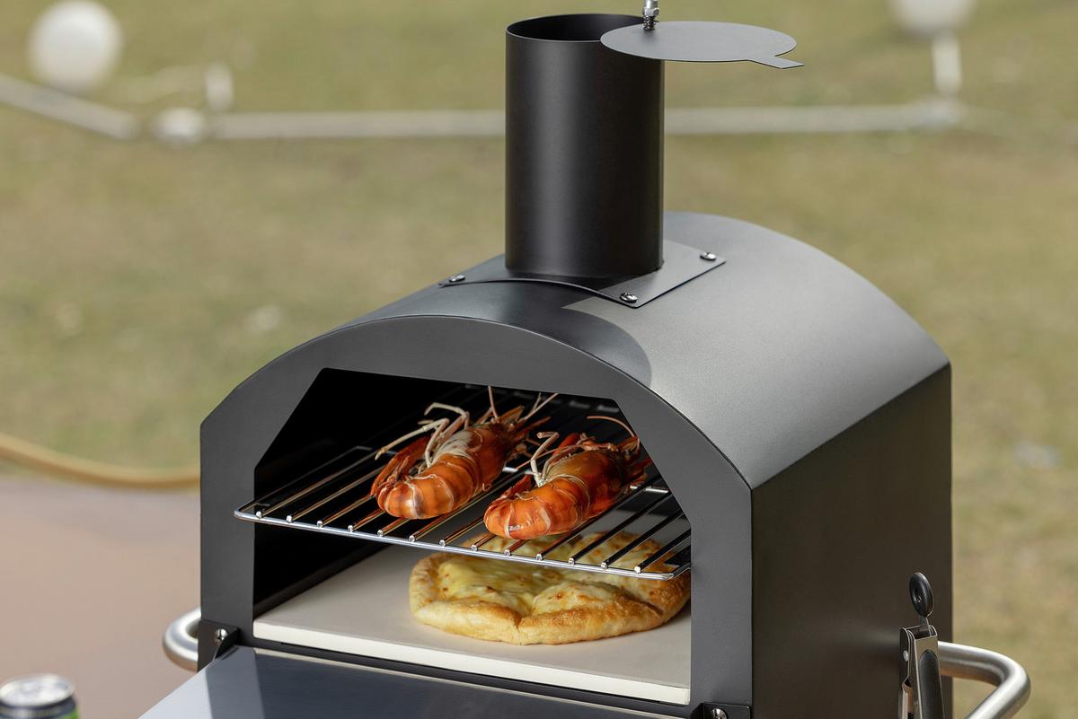 PIEC DO PIZZY CPO-12363 - czarny, Konventionell, metal (72/34/31cm) - Ambia Garden